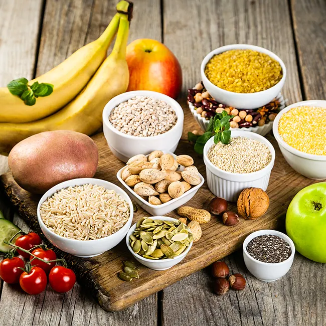 Selectionner des sources de glucides complexes